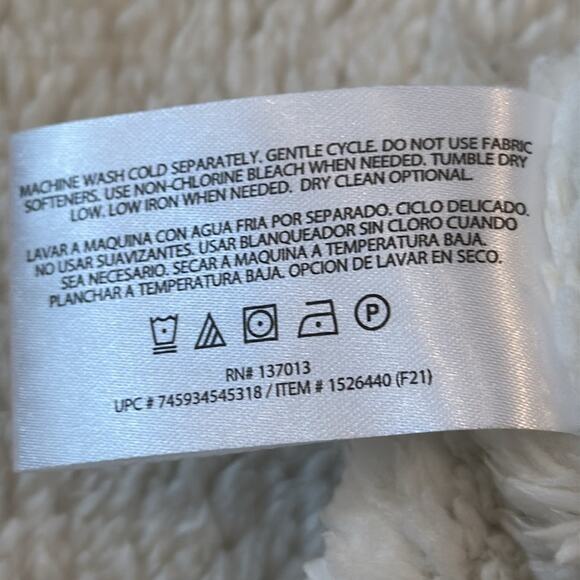 NWT Orvis Men’s Blue Quarter Zip Sherpa Lined Pullover Sweater Size L - Picture 9 of 9